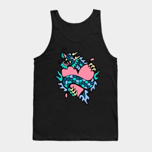 Dragon and heart Tank Top